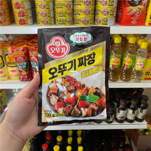 韩国进口不倒翁炸酱粉不辣100G(4人份)炸酱面调料黑酱杂酱面