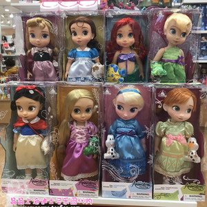 上海迪士尼乐园国内代购 沙龙娃娃玩具 艾莎安娜白雪长发公主玩偶