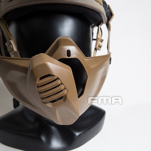 FMA户外用品头盔面罩导轨专用面具护面  防护半脸面具 三色TB1354