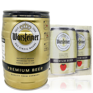 德国进口warsteiner沃斯坦比尔森啤酒桶装5l大容量皮尔森啤酒整箱