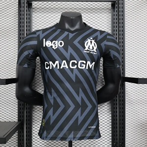 23-24马赛训练服球员版足球球衣 户外足球运动服 足球服