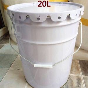 20升铁桶涂料桶定做乳胶漆桶20l白色铁皮桶花蓝桶金属水桶