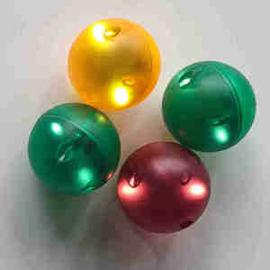 科博彩窗磁力片配件LED球闪光球管道拼装积木七彩滚珠闪灯发光球