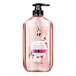 六神植萃香氛沐浴露680毫升官方旗舰店马鞭草樱花蔷薇6神原液官网