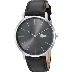 美国代购专柜正品 lacoste 拉科斯特男黑色大表盘商务休闲风手表