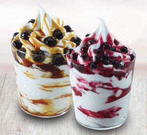 kfc 肯德基 北美蓝莓酱/冲绳黑糖珍珠酱圣代2个 优惠券甜品冰淇淋