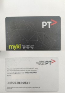 澳大利亚墨尔本交通卡myki