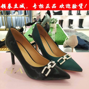 ks11578卡迪娜女鞋kadina专柜正品2021春新款单鞋尖头细高跟晚宴