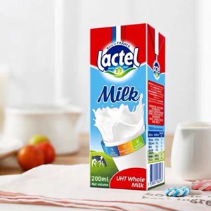 法国Lactel兰特全脂高钙纯牛奶学生营养早餐奶200ml