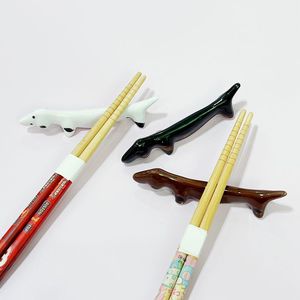 出口日本可爱陶瓷腊肠狗筷架笔架餐具筷子托创意家用筷枕中式日式