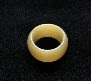 西藏老料驼骨戒指扳指保真纯手工制作老骨指环