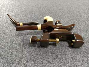 日本进口黑拉万力竿架镶嵌纯金法手把后堵材料 左右手通用现货