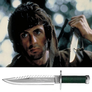 史泰龙第一滴血电影出品防身刀具john rambo签名版求生刀兰博1号