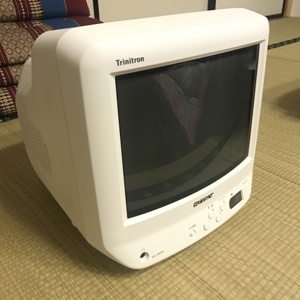 sony索尼显像管小电视 10寸 kv-10pr1 少爷白色本体全套 全新库存