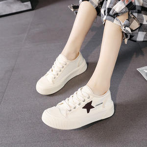初高中学生增高白色运动鞋女13-15岁女孩小白鞋12大童16帆布鞋子9