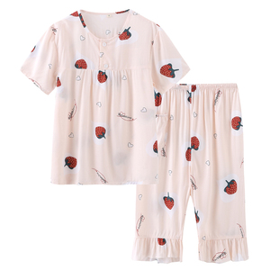 人造棉套装童装