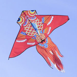 华铃金鱼儿童微风易飞中国古风风筝大人专用大型高档风筝