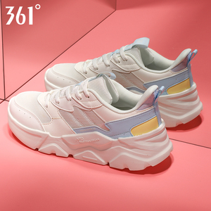 361女鞋运动鞋夏季女款轻便跑鞋361度正品网面透气软底跑步鞋网鞋