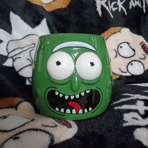 瑞克和莫蒂picklerick腌黄瓜马克杯子陶瓷玻璃水杯rick and morty