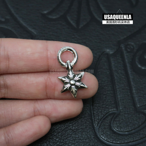 【代购】美国正品 chrome hearts 克罗心六芒星项链银吊坠