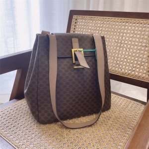 蔚蓝中古 celine赛琳 老花全皮翻盖单肩包12111595