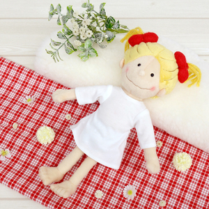 coco酱金发小女孩 日本 可爱毛绒玩偶公仔治愈人偶娃娃 高29cm