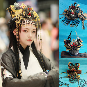 菡萏花开香蜜沉沉杨紫锦觅同款影楼唐风汉服明制狄鬓发饰古风头饰