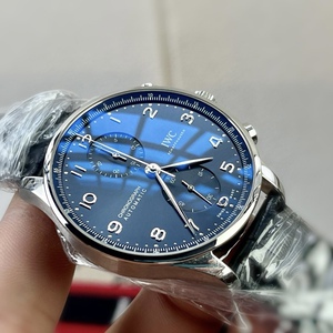 【二手名表】万国葡萄牙计时 新款透底自产机芯 蓝面篮针表径41mm