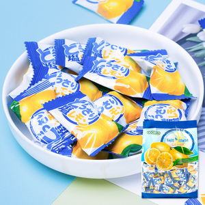 马来西亚进口可康咸柠檬糖低脂零食海盐水果糖咸味硬糖喜糖果1kg