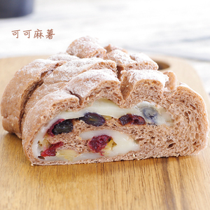 可可麻薯软欧包