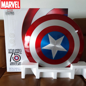 marvel 漫威美国队长75周年纪念版1:1金属盾牌 珍藏版