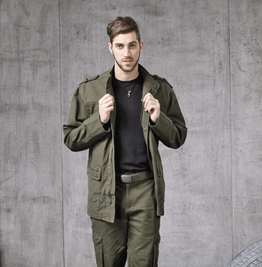 户外军迷风衣男中长款军装男外套上衣春秋新款野战m65军版风衣男