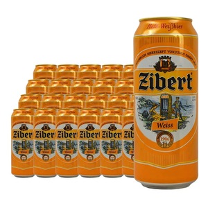 乌克兰进口切巴特小麦白啤酒500ml*24听 啤酒