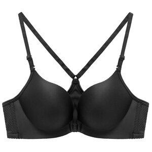 前扣文胸聚拢小胸c90b前排扣一片式前卡扣胸罩内衣扣子在前面解扣