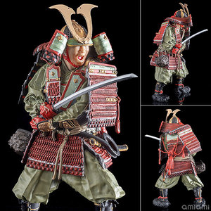 包邮 mf plamax 1/12 镰仓时代的铠甲武士 铠武者 模型 手办