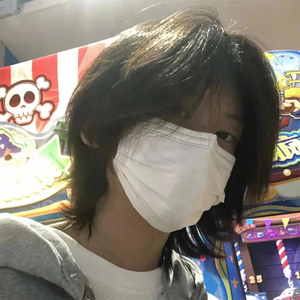 002人付款淘宝狼尾假发短发男女日系男生武士头帅气自