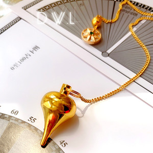 灵摆纯铜黄铜金属催眠吊坠全铜实心镀金保色礼物项链男女情侣礼物