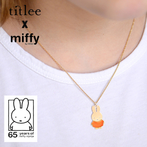 独家法国titlee珐琅彩米菲兔子项链可亲子miffy可爱镀金精致创意