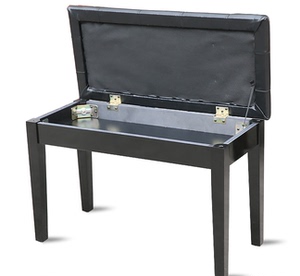 雅马哈 卡哇伊 通用高档双人琴凳 带书箱凳子  直腿钢琴电钢琴凳