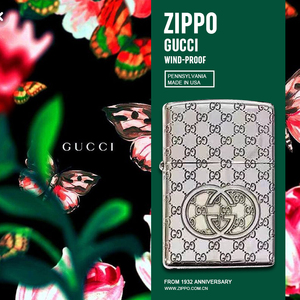 美国正版zippo打火机联名款潮牌gucci古驰防风煤油限量zp男士高档