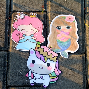 2023兔年卡通红包美人鱼新年利是封炫彩迷你红包袋可爱独角兽公主