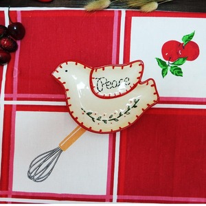 包邮创意欧美西式陶瓷小盘子碟子家用菜盘干果盘咸菜碟猫头鹰图案