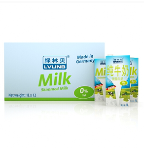 90kai19931213淘宝奥地利原装进口绿林贝脱脂纯牛奶 200ml*24 超