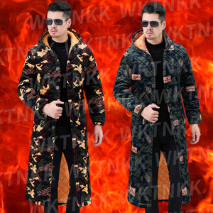 罩衣加绒加厚长款加棉围裙防脏大人过膝男士棉罩衣工作服女士冬季