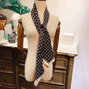 celine 凯旋门 新款 丝巾 13x110cm 100%真丝 双面花纹 双层真丝