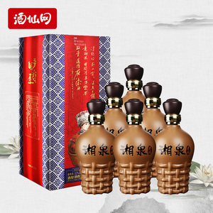 酒仙网 酒鬼湘泉老坛52度500ml*6瓶 馥郁香型国产高度白酒整箱装