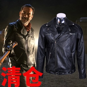 行尸走肉尼根皮衣外套negan同款cos皮衣夹克上衣男露希尔