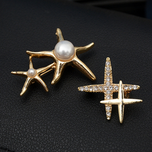 日韩个性星星胸针ins潮别针固定衣服防走光扣毛衣小西装配饰品