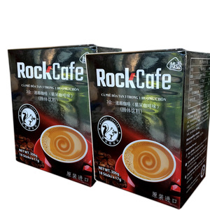 越南进口咖啡越贡ROCKCAFE三合一速溶猫屎咖啡味306g*2盒装组合