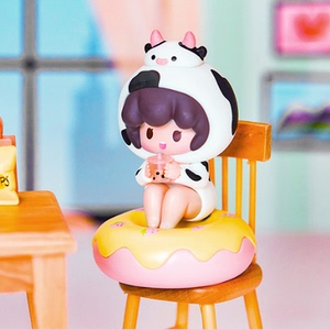 toptoy 盲盒tammy日常手办系列女孩玩具可爱摆件确认款哞哞奶茶